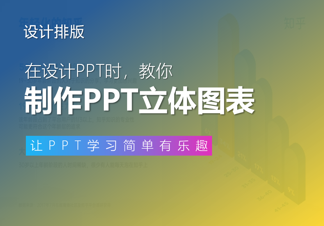 要命！知乎这份PPT立体图表，好像雪糕棍！